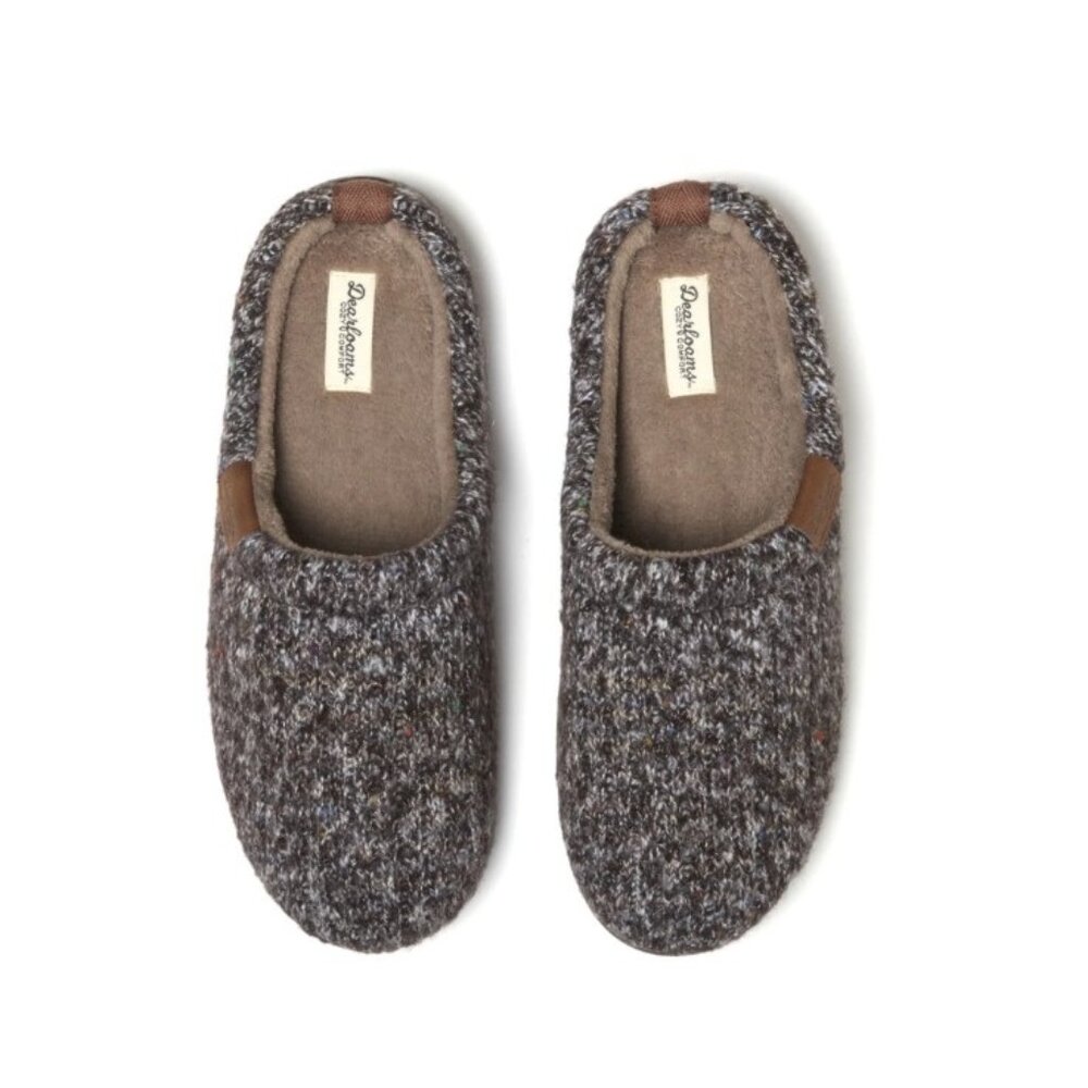 New: 13-14 Men's Rib Knit Clog Slippers